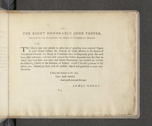 [Dedication to the Right Hon. John Foster]
