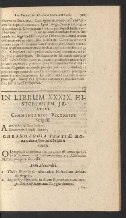 In Librum XXXIX. [...]