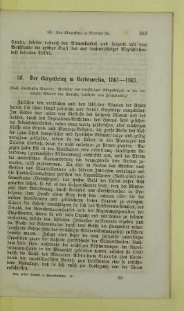 58. Der Bürgerkrieg in Nordamerika, 1861 - 1865