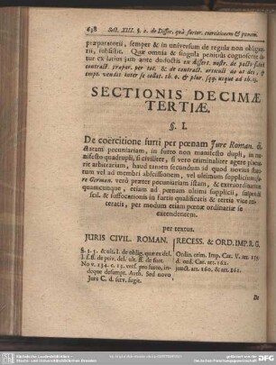 Sectionis Decimae Tertiae