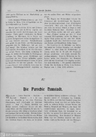 Die Parochie Naustadt