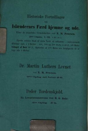 Historiske Fortaellinger om Islaenderens Faerd hjemme og ude. 4,2