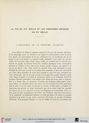 L'influence de la peinture italienne