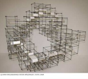 Clusterprojekt, Hochschule für Bildende Künste, Kassel. Cluster (System mit Einhängeebenen) - Strukturmodell