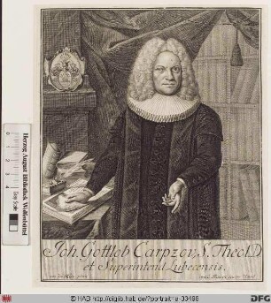 Bildnis Johann Gottlob Carpzov
