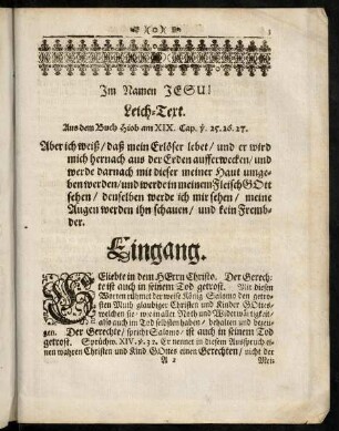 Eingang. - Erklaerung.