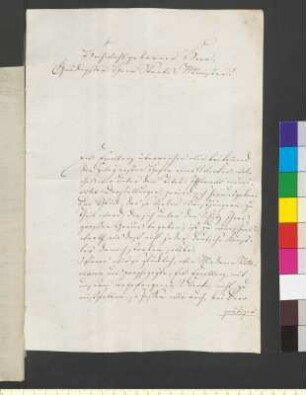 Brief von Henschel, Gebrüder an Goethe, Johann Wolfgang von