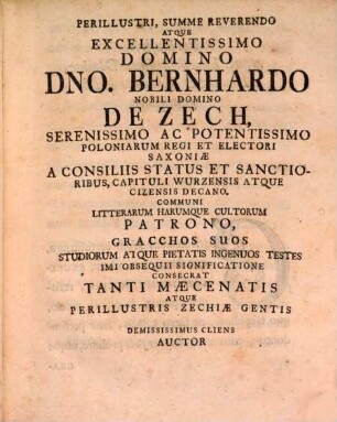 Elogium Et Characterem Tiberii Et Caii Gracchorum, Incomparabilis Fratrum Paris, Ex Antiquitate Et Prudentiæ Disciplina Adornatum