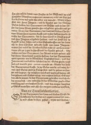 Van der Transsubstantiation.