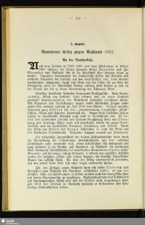 7. Kapitel: Napoleons Krieg gegen Rußland 1812