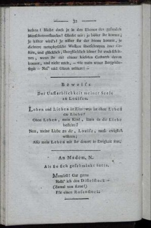 [Kurze Gedichte]