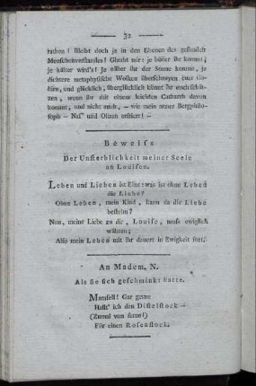 [Kurze Gedichte]
