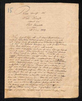 Reisebericht von Ferdinand Krauss