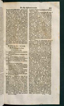 325-347, Titulus XXIII. De praesumptionibus - Titulus XXIV. De jurejurando