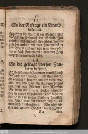 LI. So der Gefragt ein Brand bekennet.