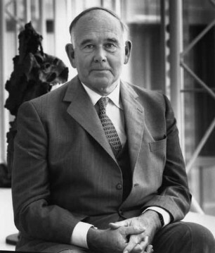 Peter Ludwig (1925-1996; deutscher Industrieller und Kunst-Mäzen; german industrialist and art patron). 1986