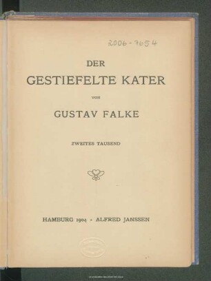 Der gestiefelte Kater