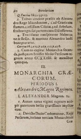 III. Monarchia Graecorum