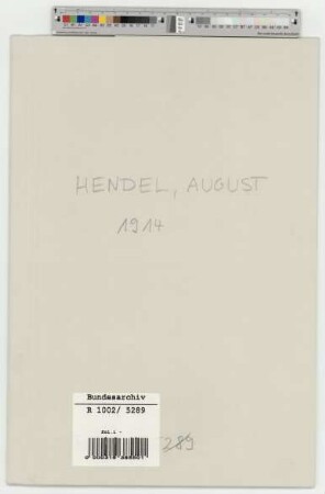 Hendel, August, Arbeiter