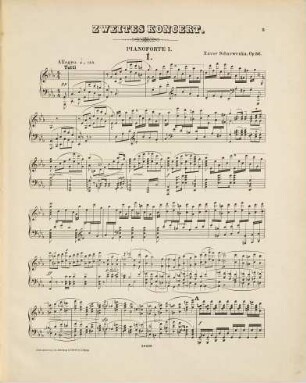 Zweites Koncert : für Pianoforte und Orchester ; [c Moll] ; Op. 56