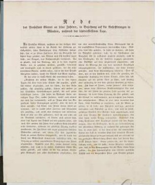 Rede des Professors Jos. v. Görres an seine Zuhörer, in Beziehung auf die Ruhestörungen in München, während der letzverflossenen Tage