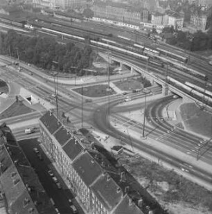 Hauptbahnhof von Erfurt : Blickrichtung Nordwesten