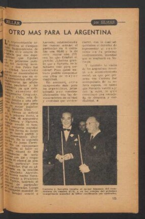 Otro mas para la Argentina : Billar