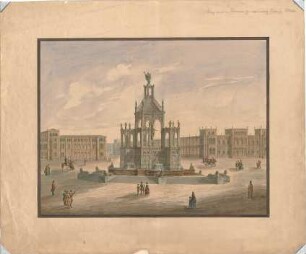 Voit, August von; München; König-Ludwig-Brunnen - Perspektive