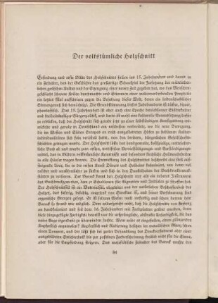 Der volkstümliche Holzschnitt