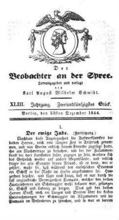 52. Stueck, 23. Dezember 1844