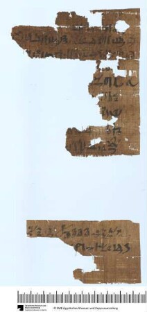 Hieratische Papyrusfragmente, Personenliste