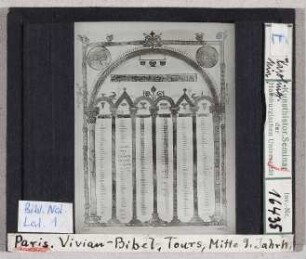 Paris, Bibliothèque Nationale: Bibl. Nat. lat. 1, Bibel Karls d. Kahlen (Vivian-Bibel)