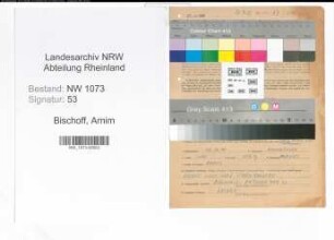 Entnazifizierung Arnim Bischoff , geb. 23.12.1904 (Arbeiter)