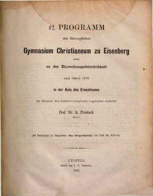 Programm des Herzoglichen Christians-Gymnasiums zu Eisenberg, 1876 = 42