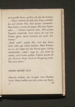 Kimani ändert sich