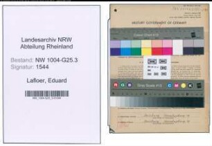 Entnazifizierung Eduard Lafloer , geb. 25.12.1898 (Prokurist)