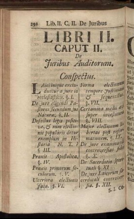 Caput II. De Juribus Auditorum.