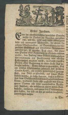 Erster Irrthum