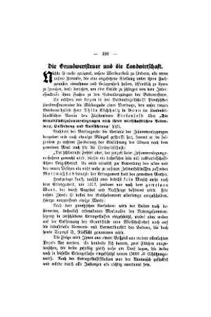 Die Grundwertsteuer und die Landwirtschaft