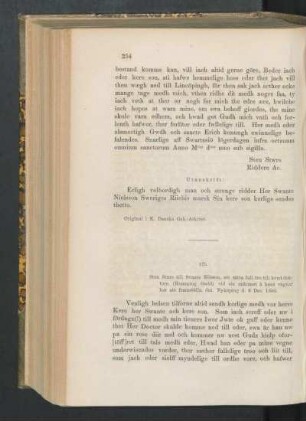 173. [Sten Sture till Svante Nilsson, om sin glädje öfver förlikningen med ärkebiskop Jakob och sin afsigt att resa till Linköping, att försona sig med biskop Henrik, dat. Svartsjö den 7 Nov. 1500.]