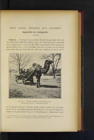 Génie Rural Appliqqué Aux Colonies.