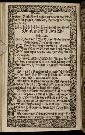 Von der tröstlichen Absolution.