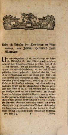 Holländisches Museum für Teutschlands Aerzte und Wundärzte und andere Liebhaber dieser Wissenschaft. 1. 1794