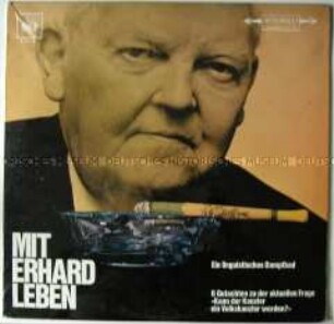 Satirische Platte über Ludwig Erhard, Plattenhülle