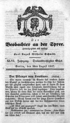 33. Stueck, 16. August 1847