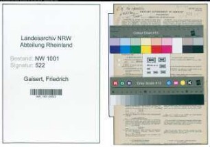 Entnazifizierung Friedrich Gaisert, geb. 26.06.1907 (Scherenmeister)