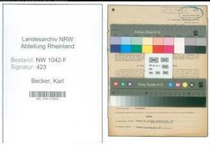 Entnazifizierung Karl Becker , geb. 16.05.1898 (Rendant)