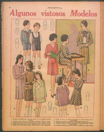 Algunos vistosos modelos infantiles para otoño [Dibujos]