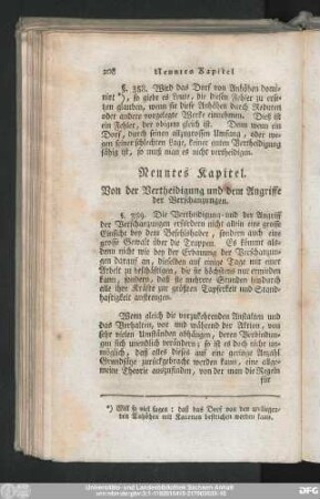 Neuntes Kapitel. Von der Vertheidigung und dem Angriffe der Verschanzungen.