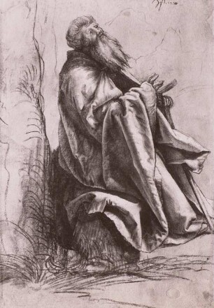 Studie zum Antonius des Isenheimer Altars)